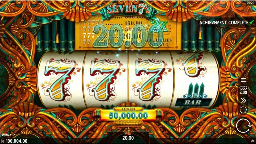 Seven 7’s slot screenshot 3
