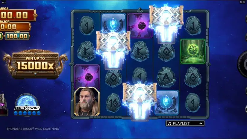 Thunderstruck Wild Lightning slot screenshot 4