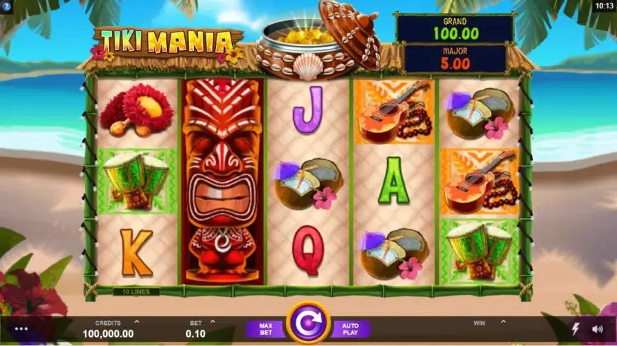 Tiki Mania slot screenshot 1