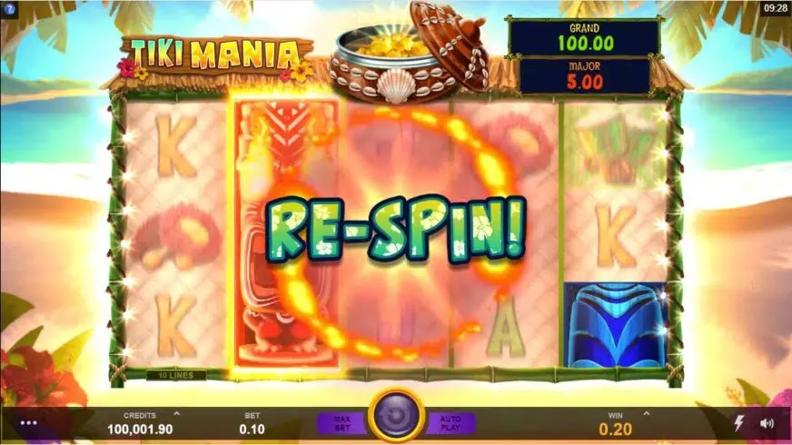 Tiki Mania slot screenshot 2