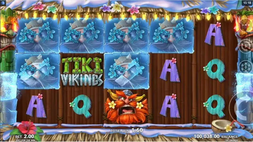 Tiki Vikings slot screenshot 2
