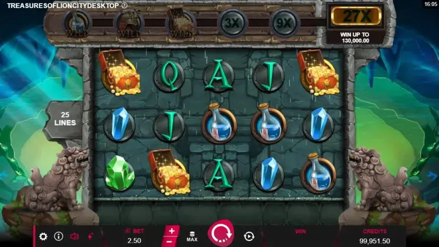 Treasures of Lion City slot screenshot 1