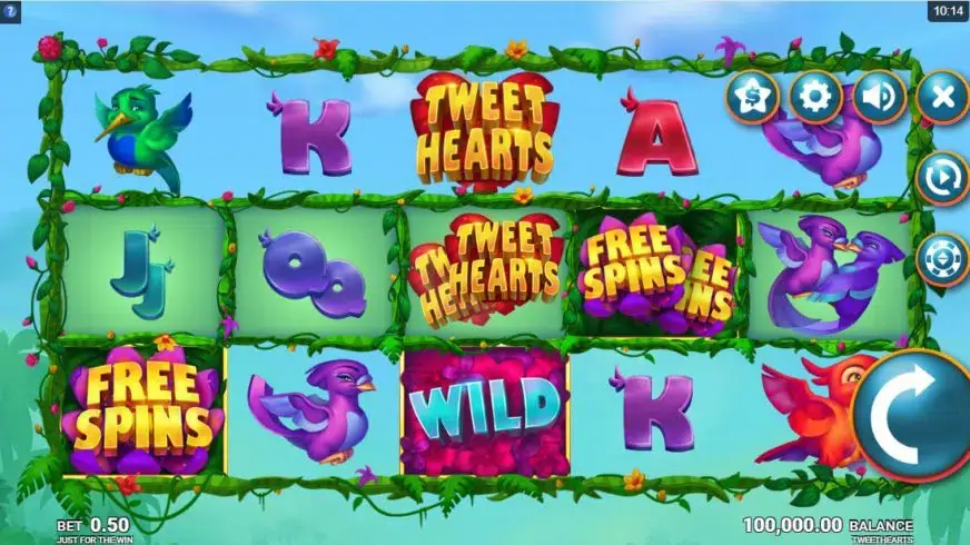 Tweethearts slot screenshot 1