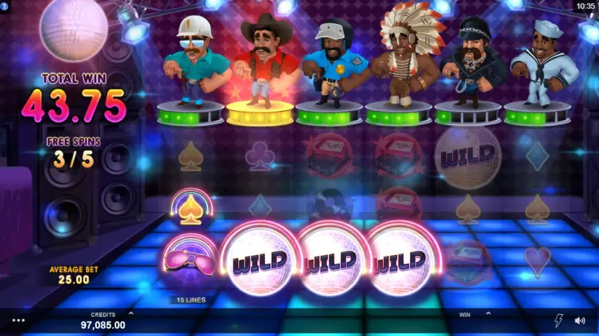 Village People Macho Moves slot screenshot 6