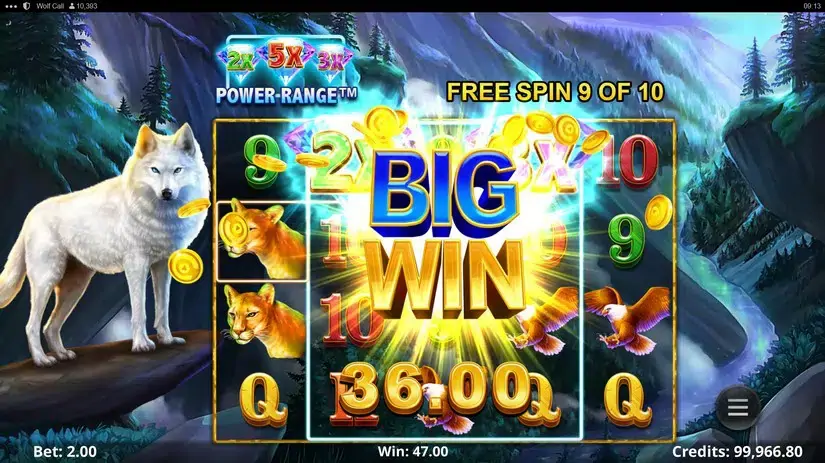 Wolf Call slot screenshot 