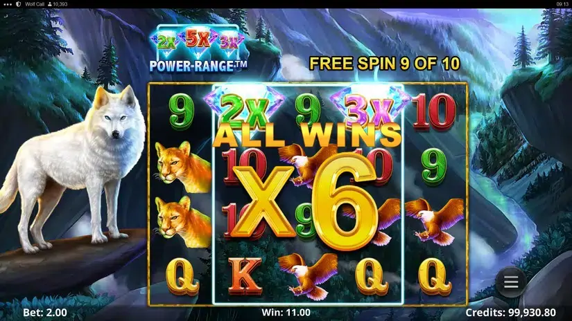 Wolf Call slot screenshot 5