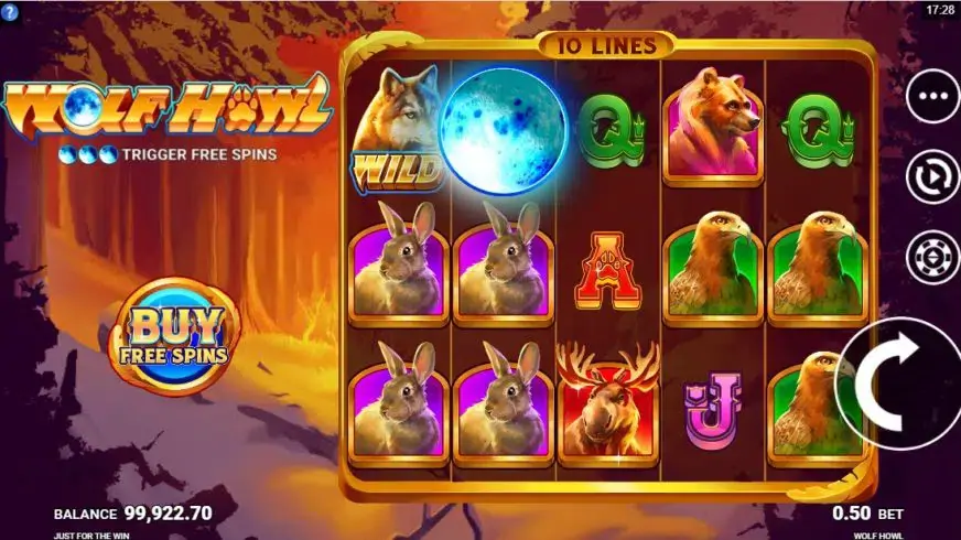 Wolf Howl slot screenshot 