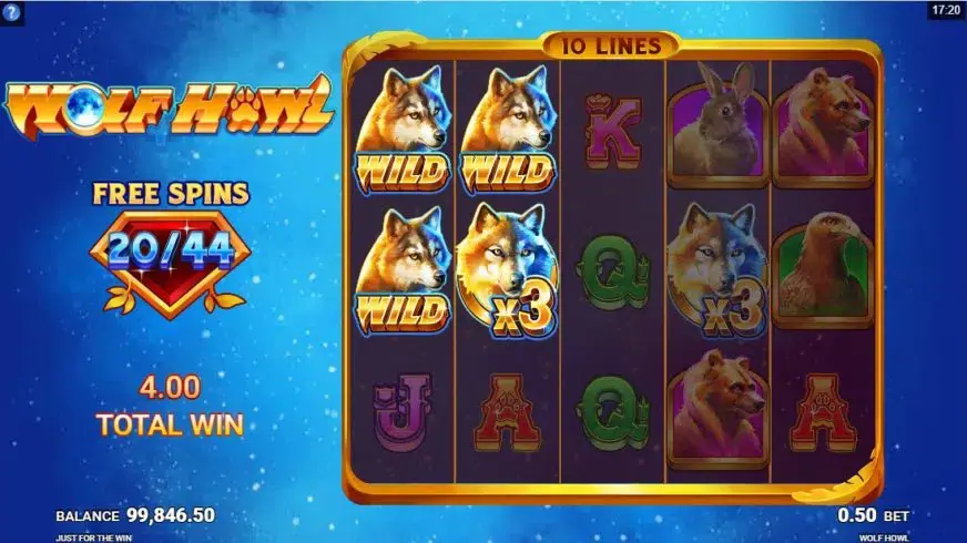 Wolf Howl slot screenshot 