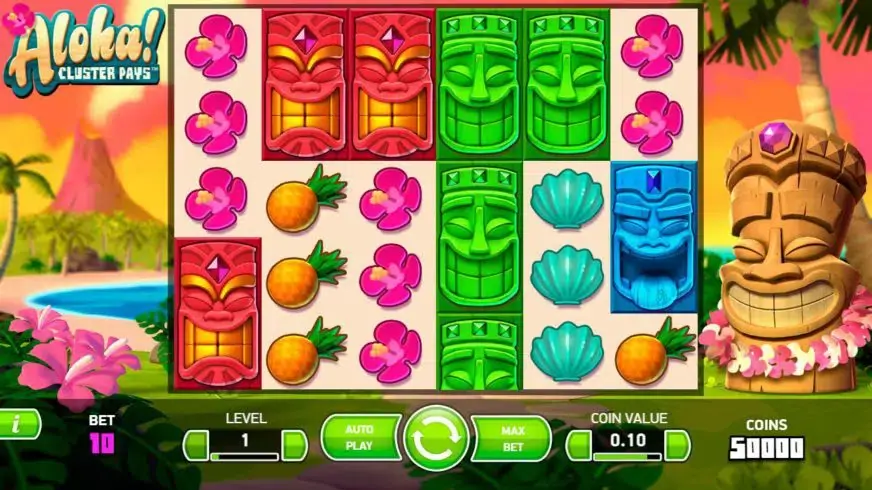Aloha! Cluster Pays slot screenshot 1
