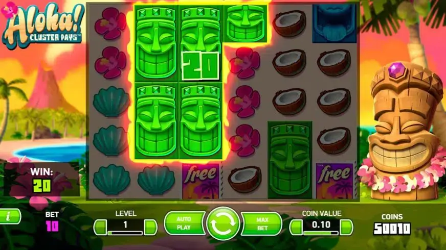 Aloha! Cluster Pays slot screenshot 2
