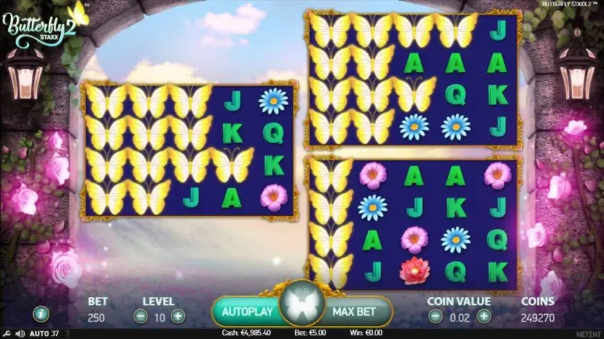 Butterfly Staxx 2 slot screenshot 3