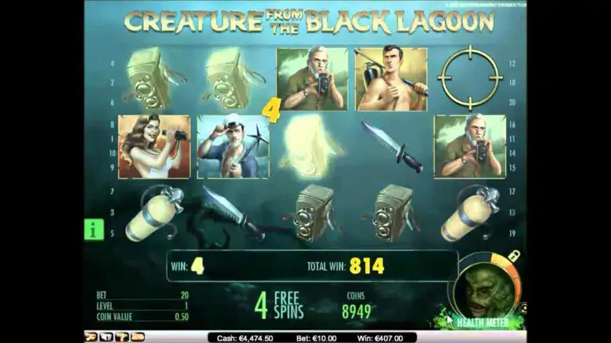 Creature from the Black Lagoon slot screenshot 