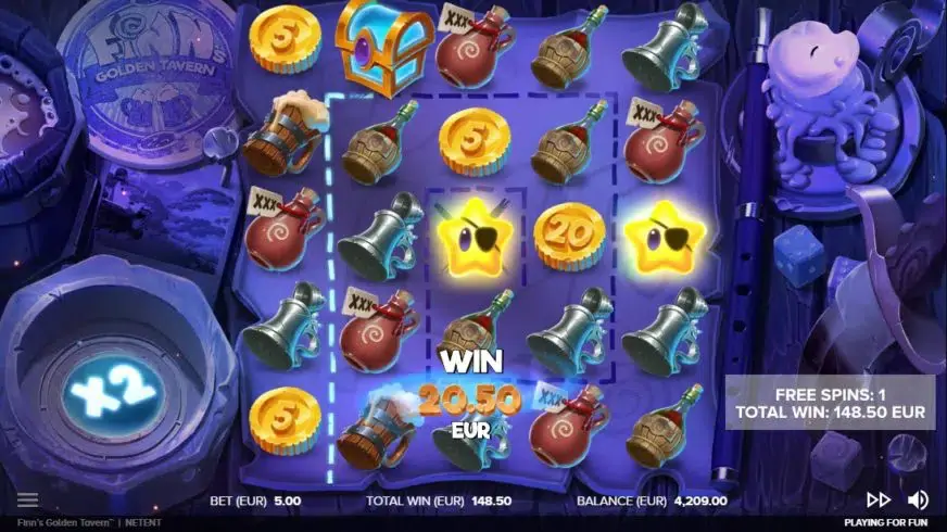 Finn’s Golden Tavern slot screenshot 5