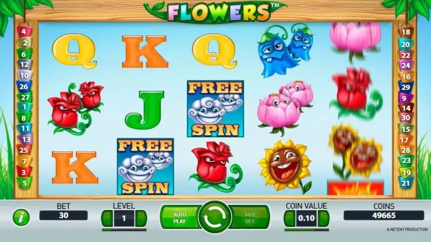 Flowers slot screenshot 1