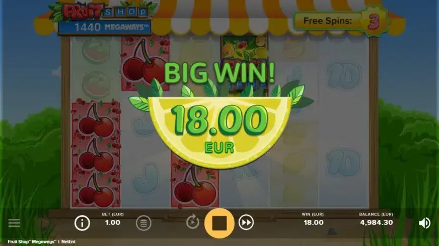 Fruit Shop MegaWays slot screenshot 