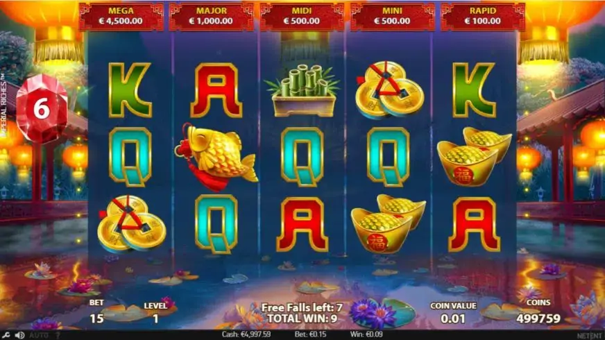 Imperial Riches slot screenshot 2
