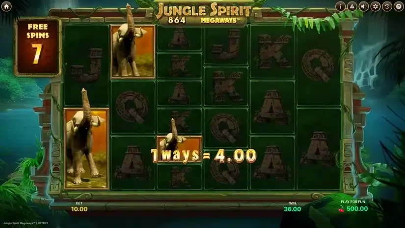 Jungle Spirit Megaways slot screenshot 