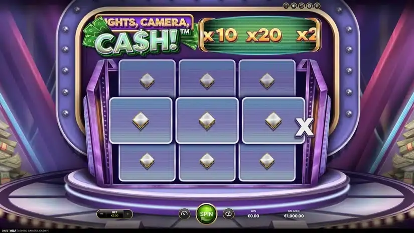 Lights, Camera, Cash! slot screenshot 1