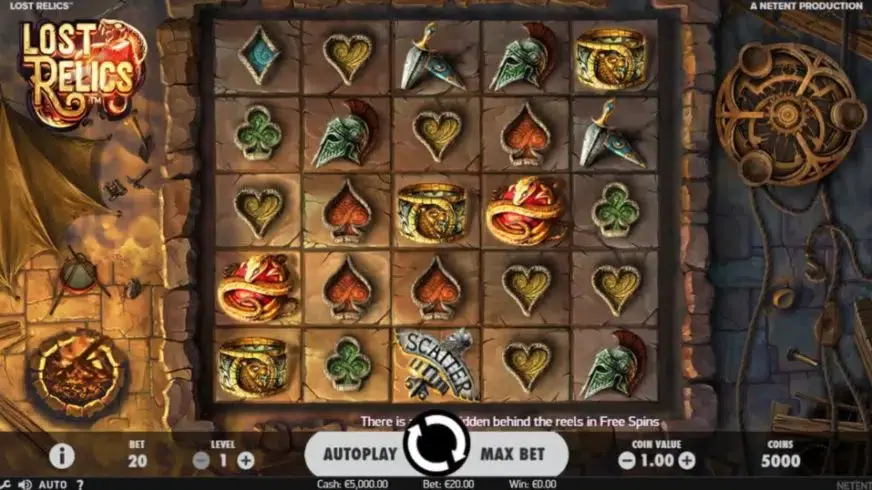 Lost Relics slot screenshot 4