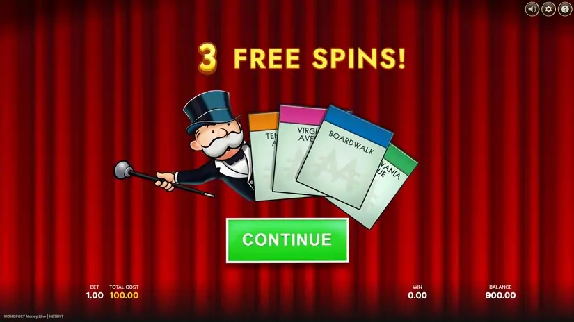 Monopoly Money Line slot screenshot 3