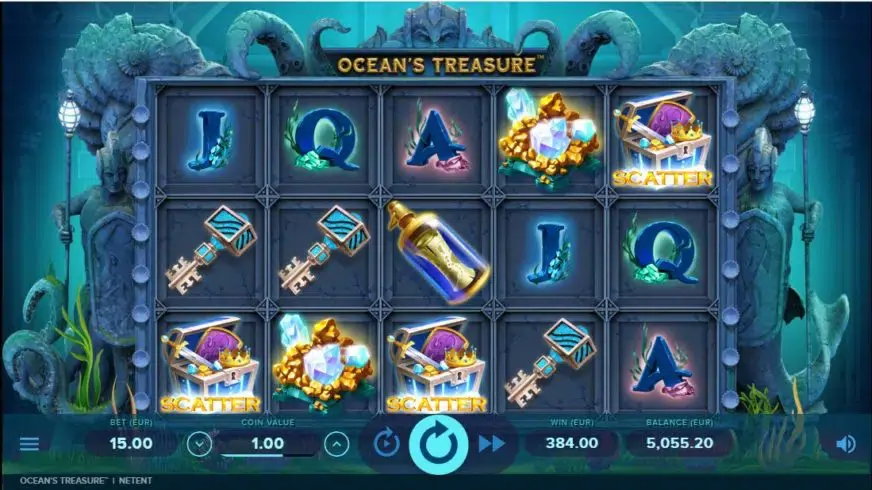 Ocean’s Treasure slot screenshot 2