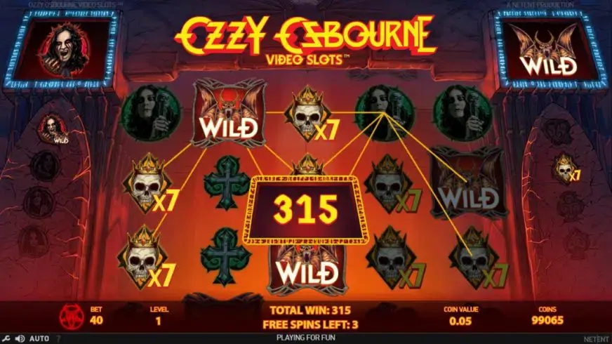 Ozzy Osbourne slot screenshot 4