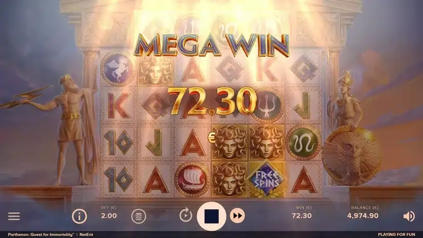 Parthenon: Quest for Immortality slot screenshot 