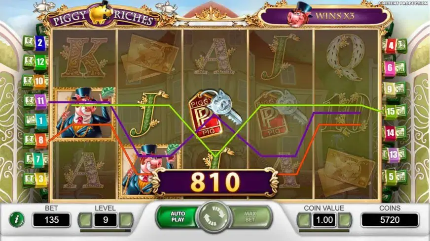 Piggy Riches slot screenshot 