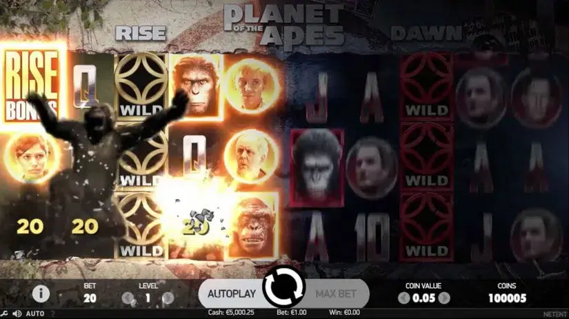 Planet of the Apes slot screenshot 3