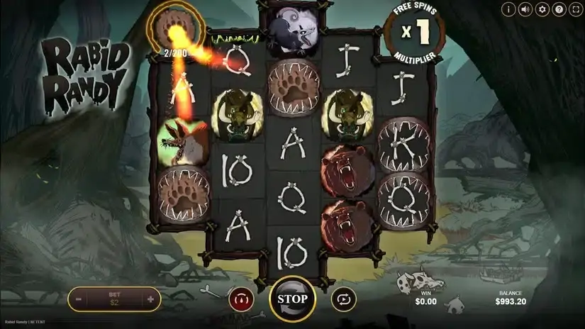 Rabid Randy slot screenshot 2