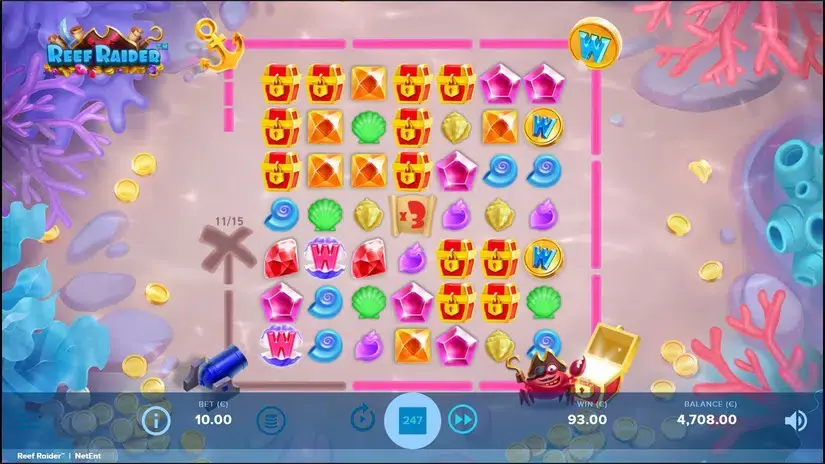 Reef Raider slot screenshot 4