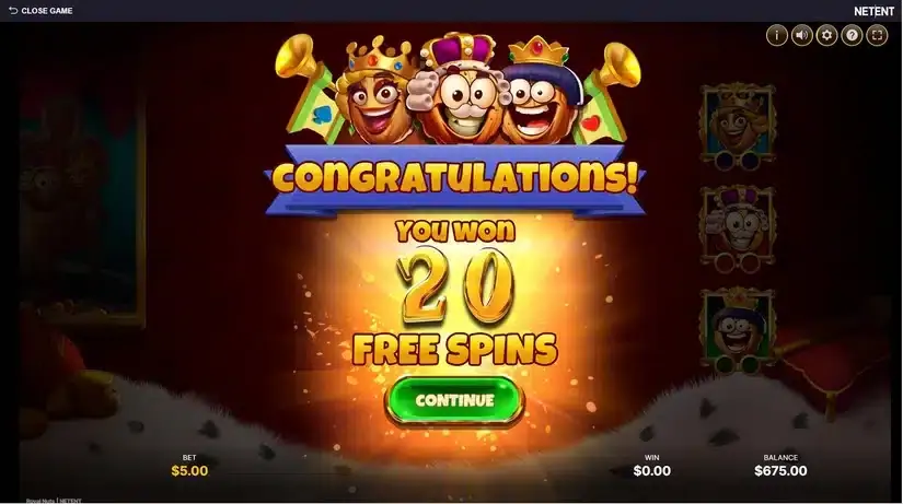 Royal Nuts slot screenshot 2