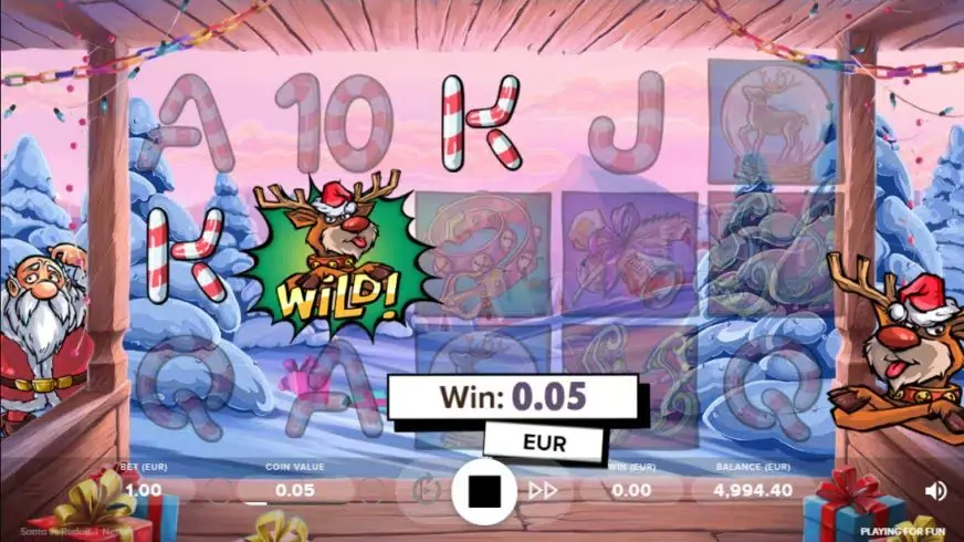 Santa vs Rudolf slot screenshot 3