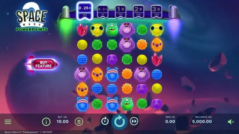 Space Wars 2 Powerpoints slot screenshot 2