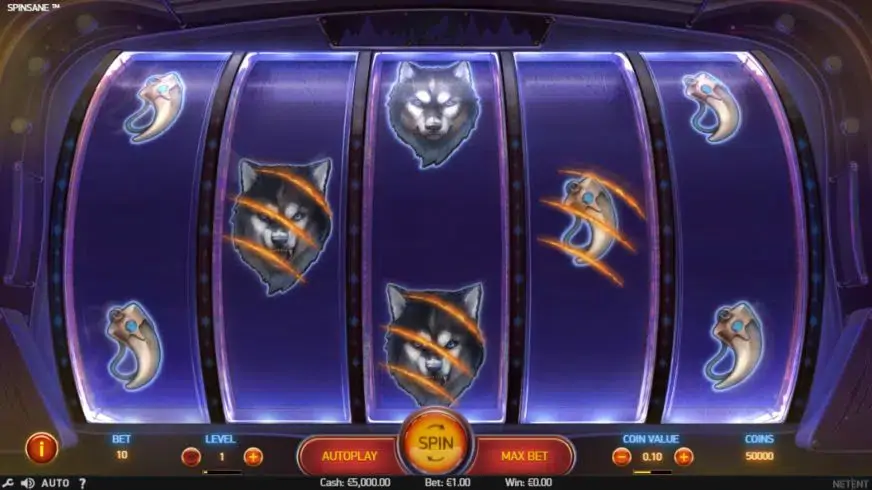 Spinsane slot screenshot 