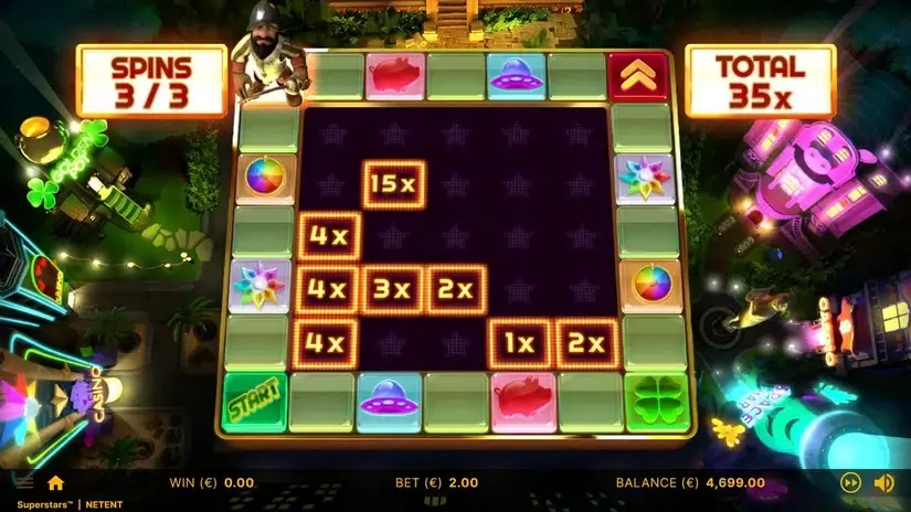 Superstars slot screenshot 7