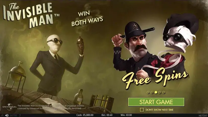 The Invisible Man slot screenshot 1