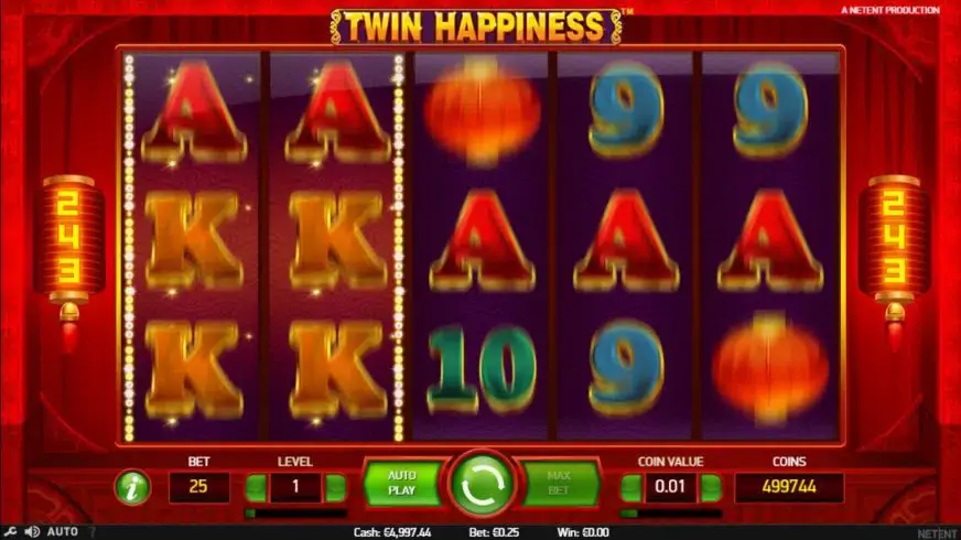 Twin Happiness slot screenshot 3