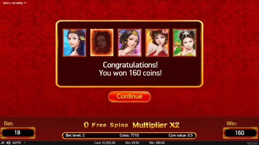 Who’s The Bride slot screenshot 