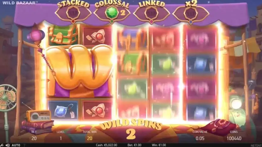Wild Bazaar slot screenshot 2