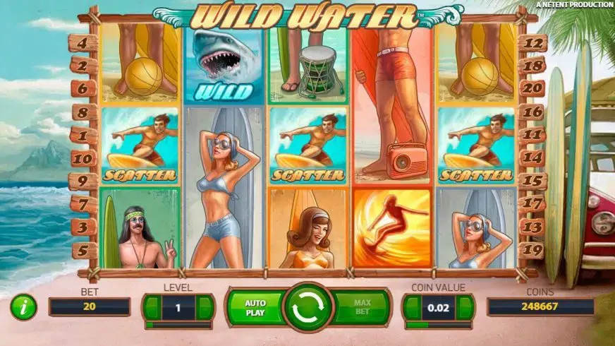 Wild Water slot screenshot 1