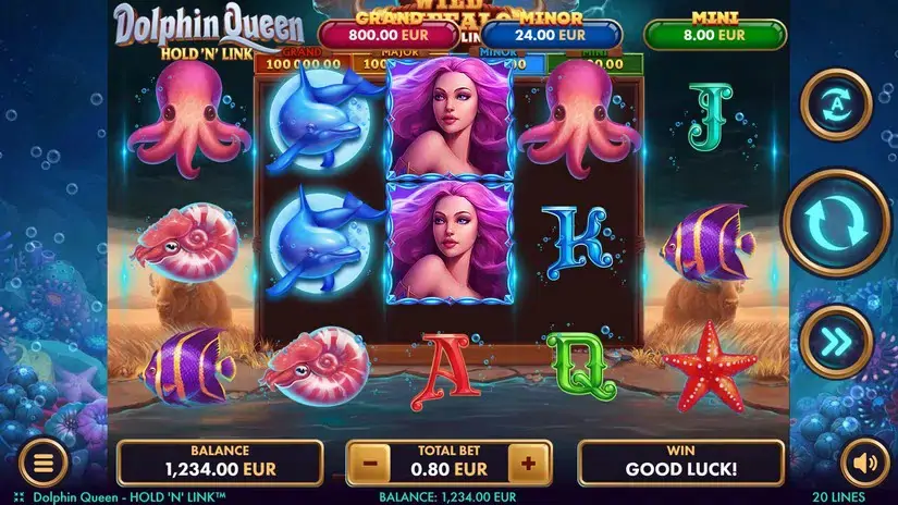 Dolphin Queen slot screenshot 1