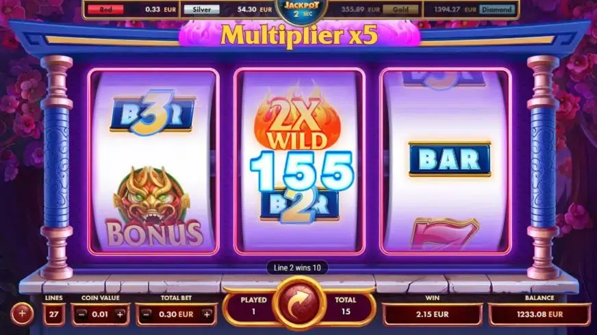 Dragon Sevens slot screenshot 5