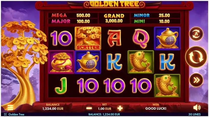 Golden Tree slot screenshot 1