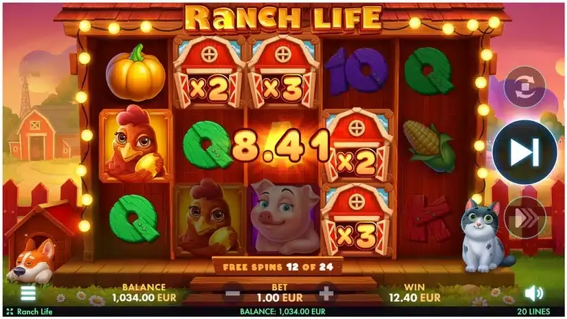 Ranch Life slot screenshot 