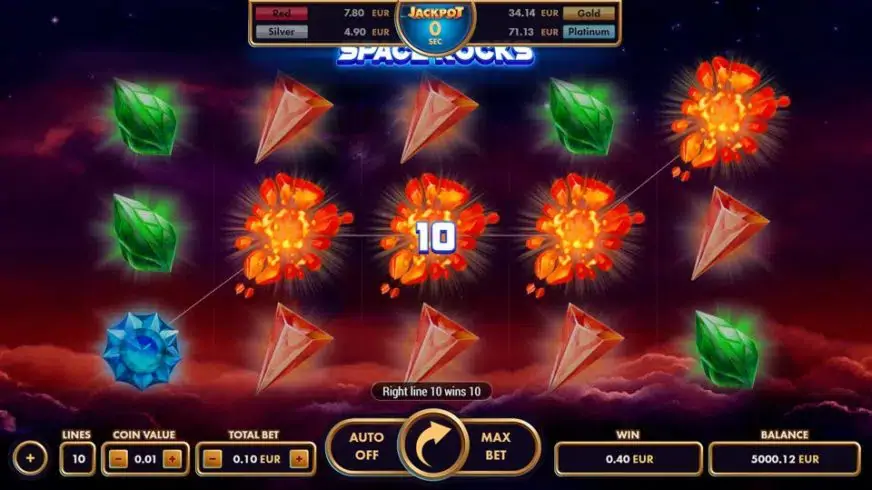 Space Rocks slot screenshot 3