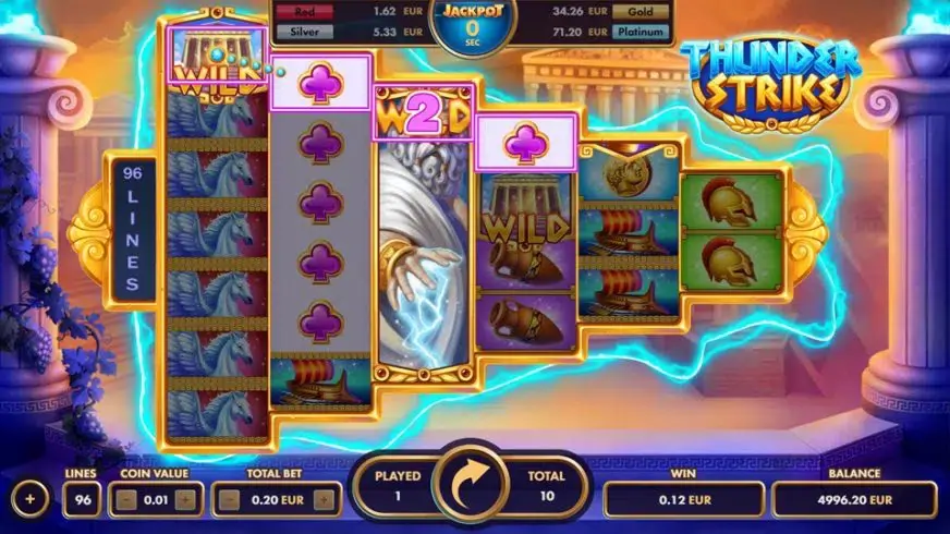 Thunderstrike slot screenshot 
