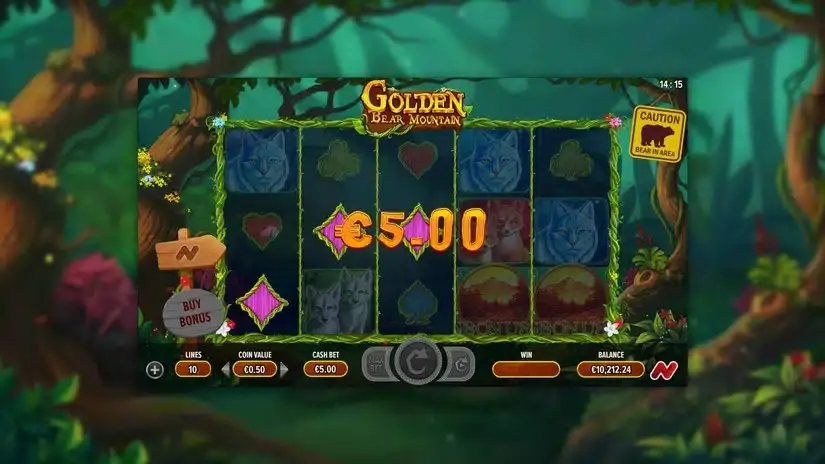 Golden Bear Mountain slot screenshot 2