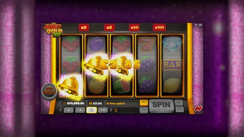 Juicy Gold 100 slot screenshot 2