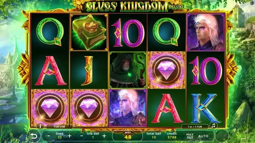 Elves Kingdom Deluxe slot screenshot 2